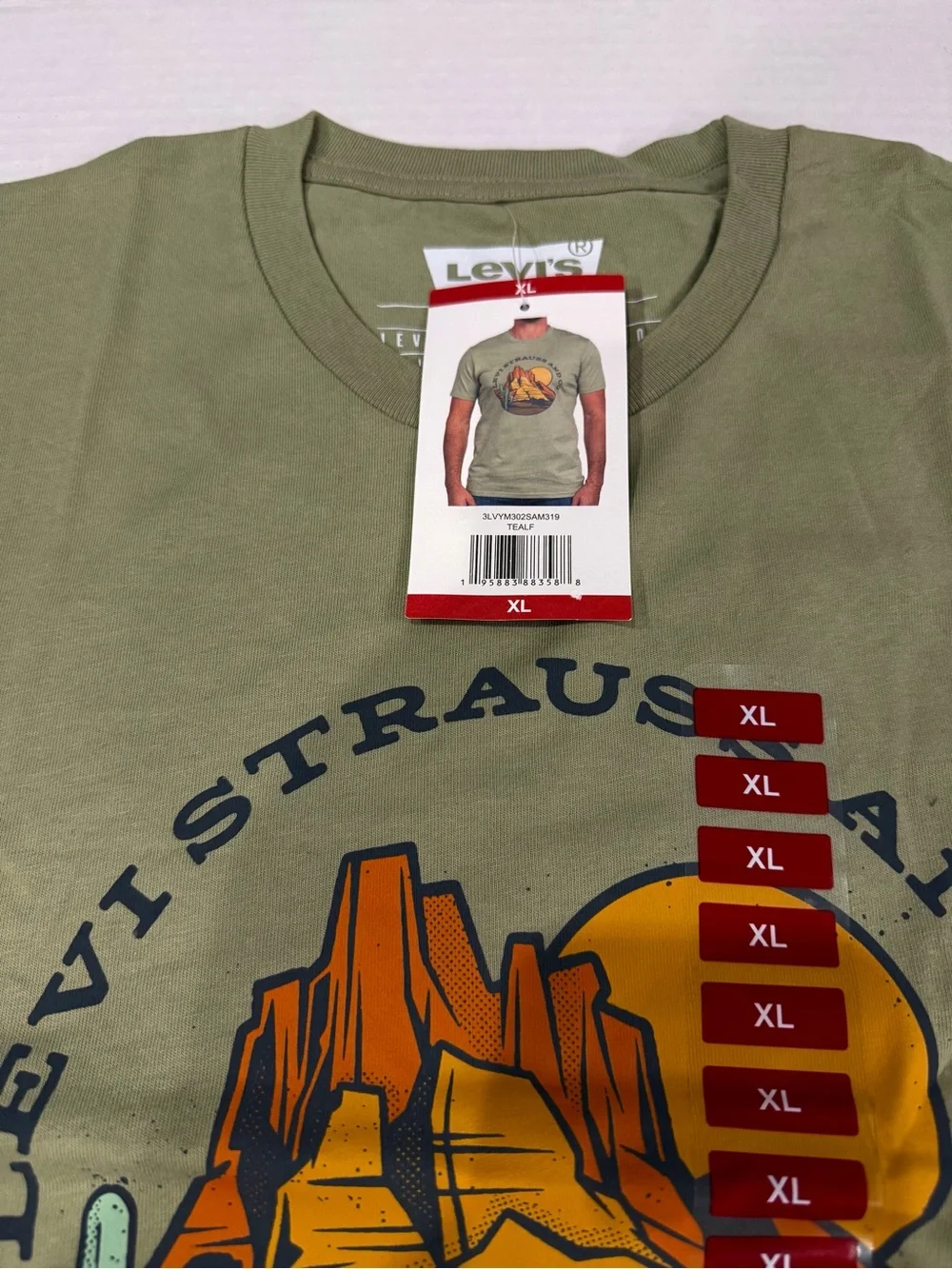 Levi's Olive Green Desert Graphic Short Sleeve Tee